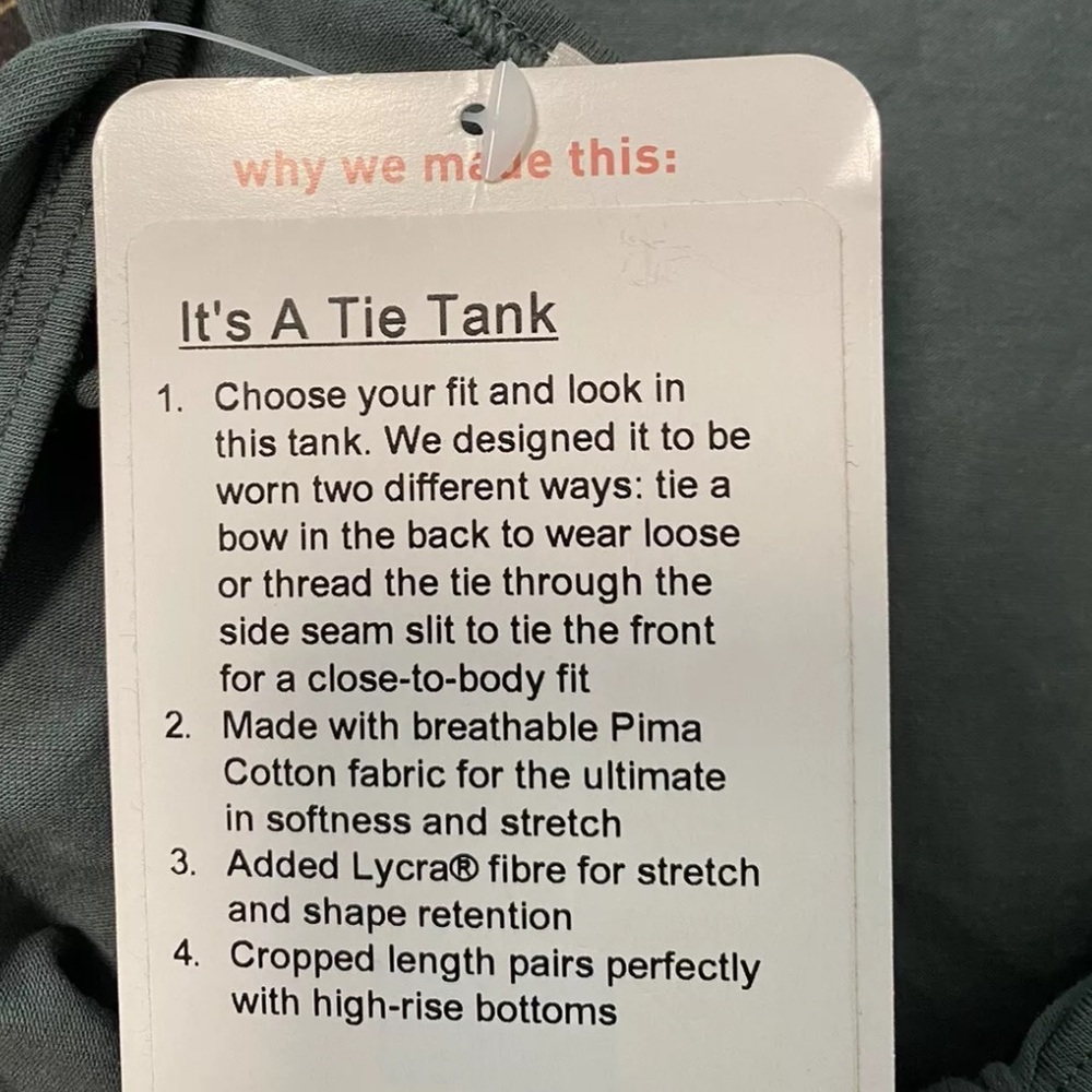 Lululemon It’s A Tie Tank Top - Picture 6 of 6
